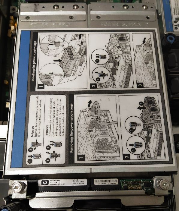 Бекплейн блоків живлення сервера HP DL380 G5 DL385 399429-001 407750