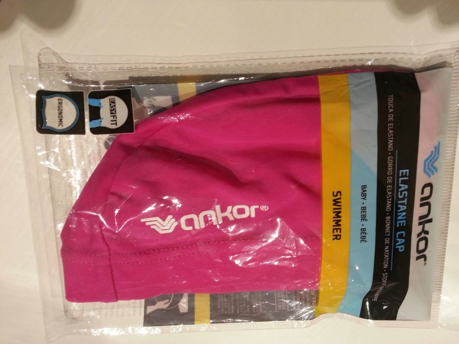 Touca natação bebé rosa menina