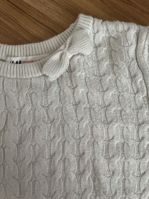 biały sweter h&m