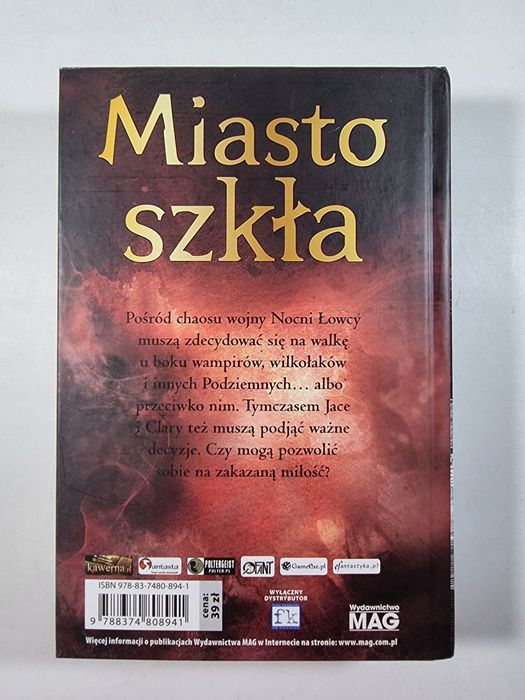 TWARDA / Miasto Szkła / Dary Anioła Tom 3 / Cassandra Clare