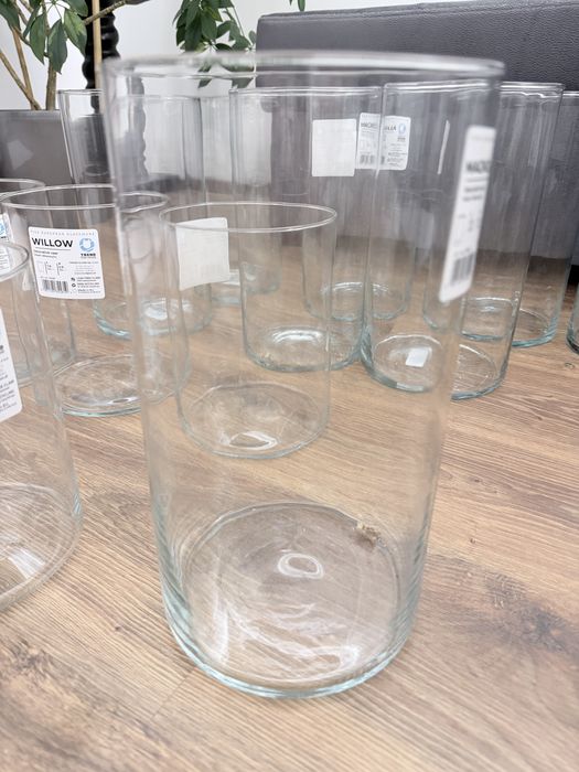 Wazony cylindryczne, lampiony, w dwóch rozmiarach  16 szt.