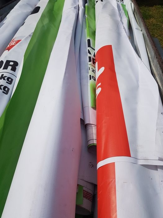 Baner 2,5m/5m używany plandeka wysyłka