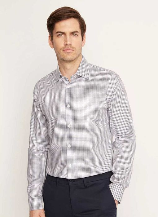 Koszula Vistula 44 nowa zapakowana delikatna kratka 176-182  44 slim