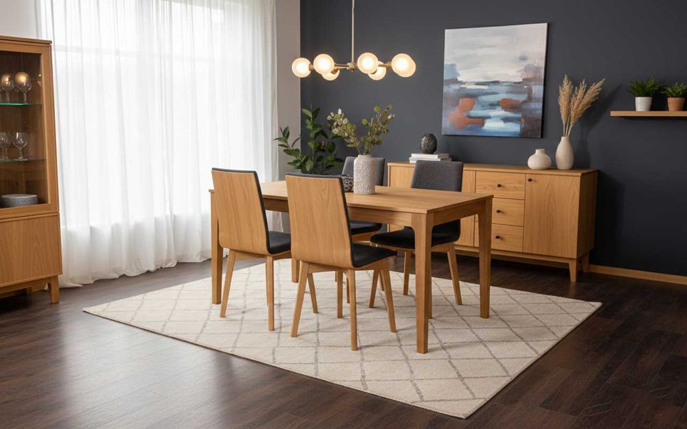 Stół Dębowy 140x70 + 1x60