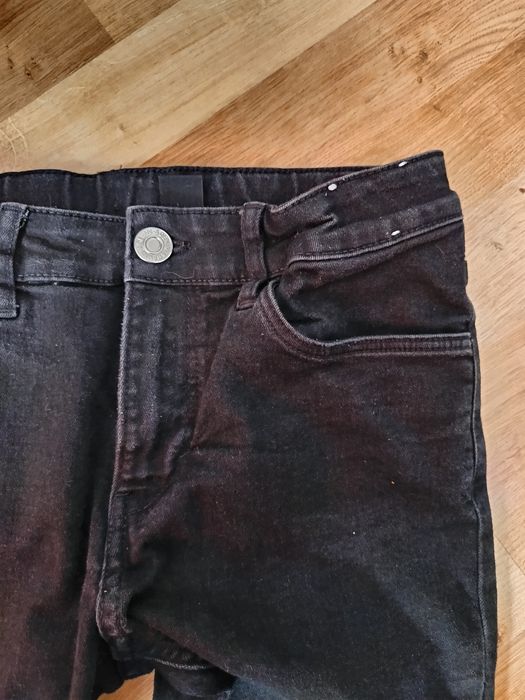 Nr39} spodnie czarne eleganckie 152 skinny