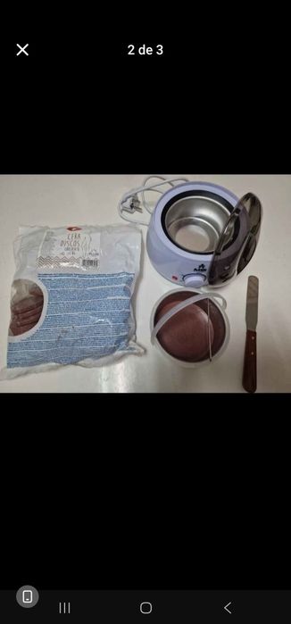 Panela de cera usada 1 vez