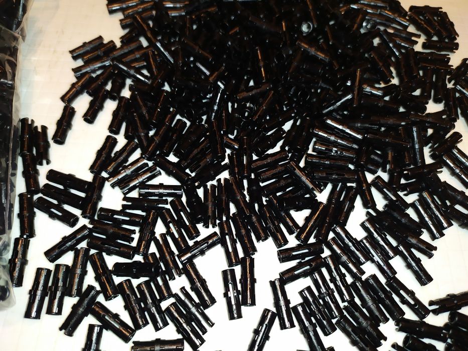 Piny lego technic  1075 sztuk Nówki czarny nr. 2780