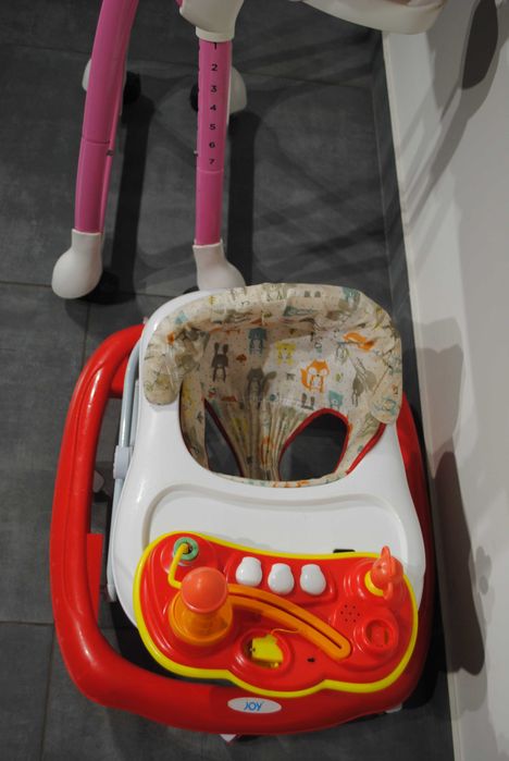 Стільчик для годування Geoby Nectar WPDP та ходунки Joy TK-3601.