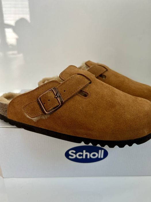 Zamszowe klapki Scholl Fae  r. 39