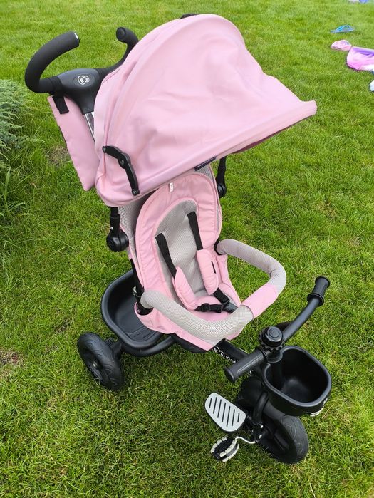 Rowerek trójkołowy Kinderkraft AVEO 6w1 wózek spacerówka różowy