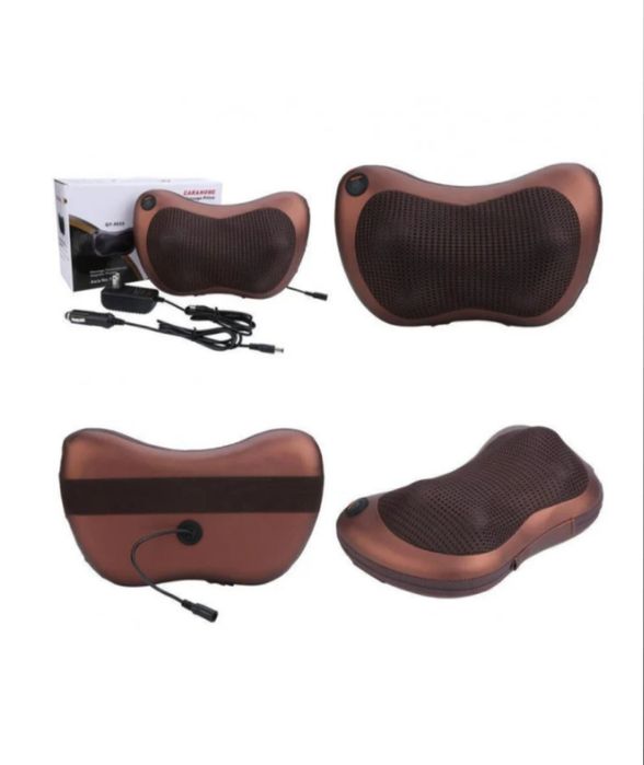 Роликовый массажер,подушка для спины и шеи Massage pillow GHM 8028, 8