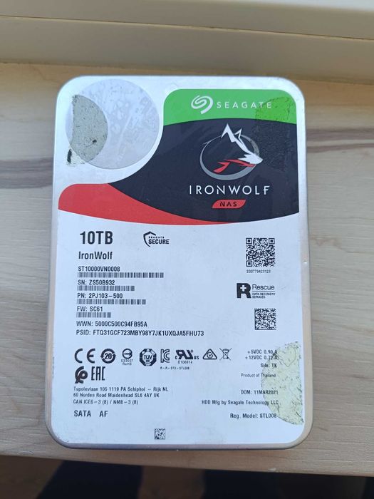 Жорсткий диск HDD Seagate Iron Wolf 10TB