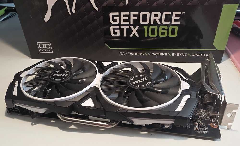nvidia msi ARMOR GeForce GTX 1060 karta graficzna z pudełkiem