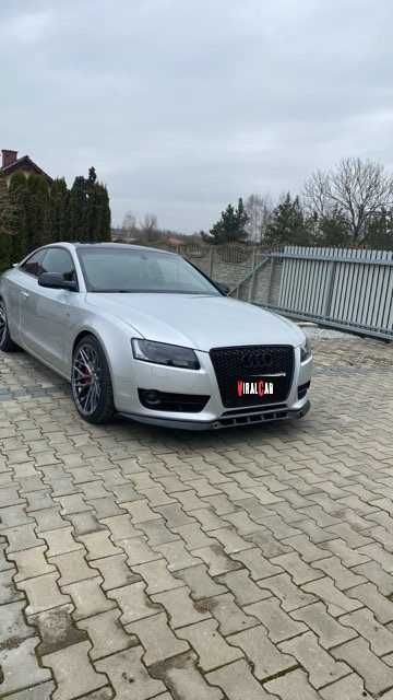 Dokładka Zderzaka Splitter Spoiler AUDI A5 8T CZARNY POŁYSK