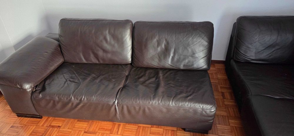 Sofa de pele para venda, telheiras