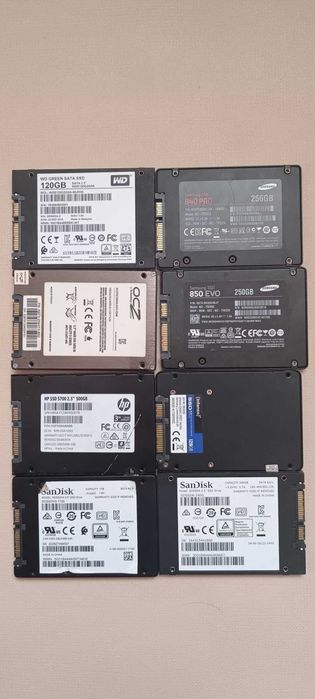 SSD 128GB-1TB 8шт. неробочі