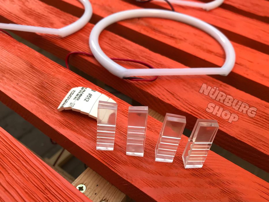 LED ангельские глазки в фары для BMW E36 E38 E39 E46 E53 желтые белые