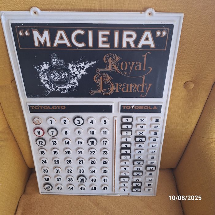 Placa Macieira anos 70 e 80