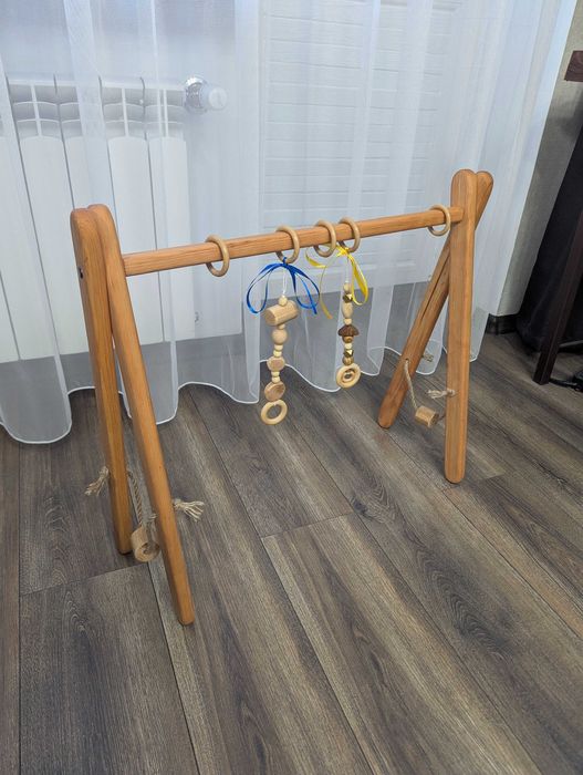 Напольный игровой центр Монтессори малышу Эко игрушки Мобиль BabyGym