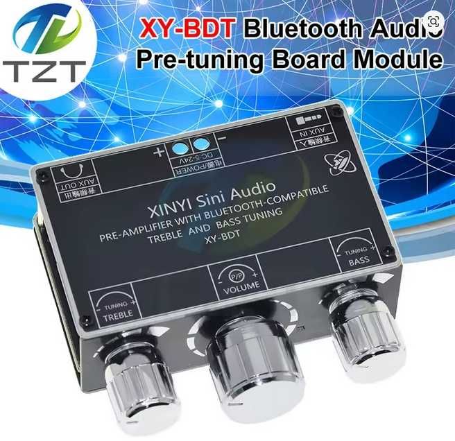 XY-BDT Bluetooth  5.1  попередній аудіопідсилювач, NE5532