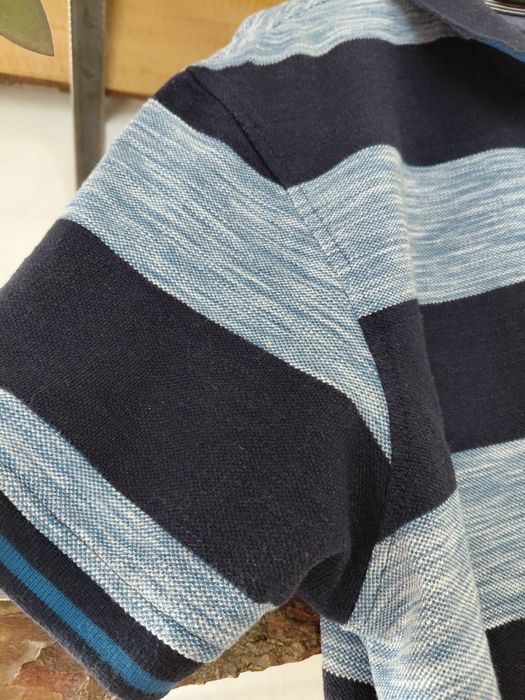 Bawełniana koszulka polo Blue Harbour M&S r. M pasy