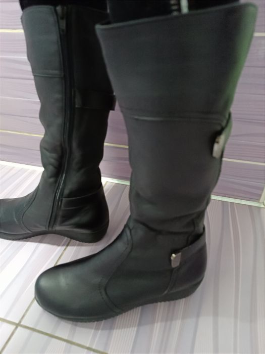 Шкіряні зимові сапоги