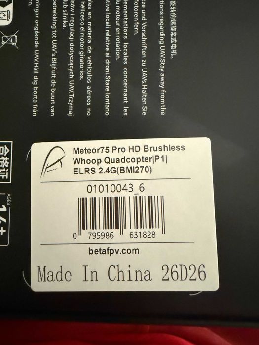 betafpv meteor75 PRO HD