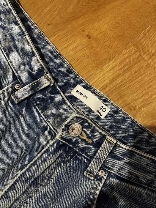 2 x jeansy spodnie jasnoniebieskie carrot mom fit 40\L