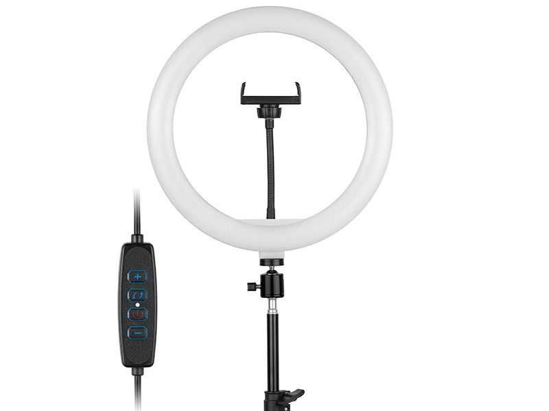 NOWE LAMPA Pierścieniowa LED Selfie RING Tiktok Pilot BLUETOOTH Statyw