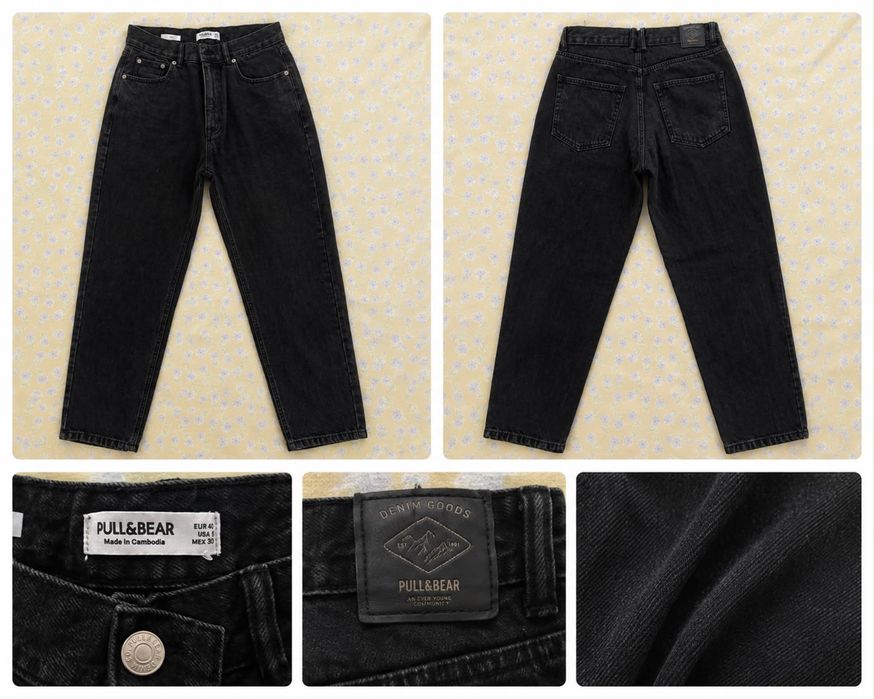 Calças pretas Pull&Bear