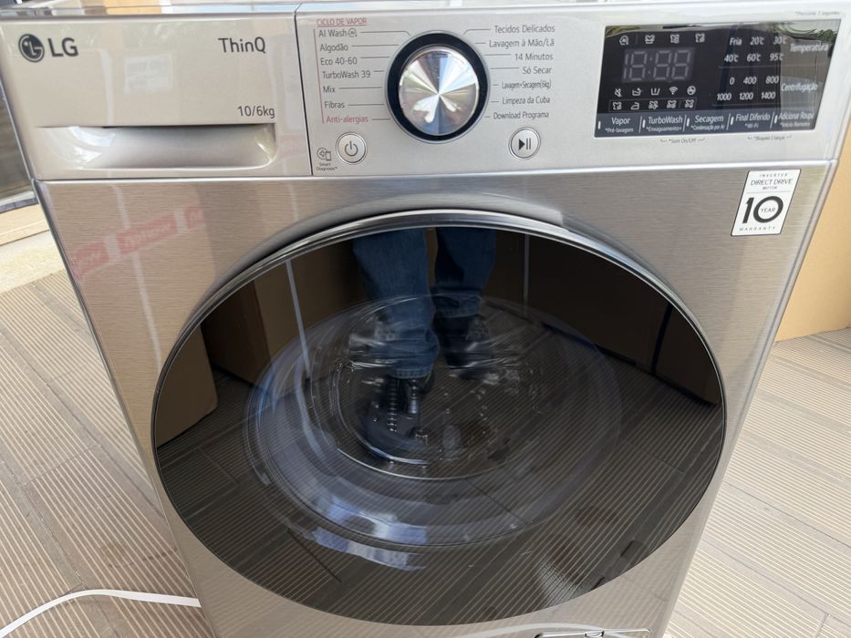 Maquina Lavar e secar Roupa LG 10kg / 6kg Nova