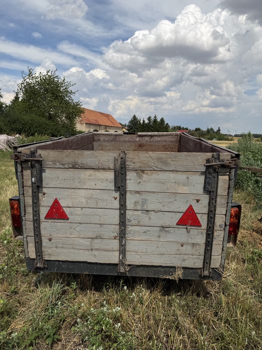 Przyczepa jednoosiowa / przyczepka drewniana