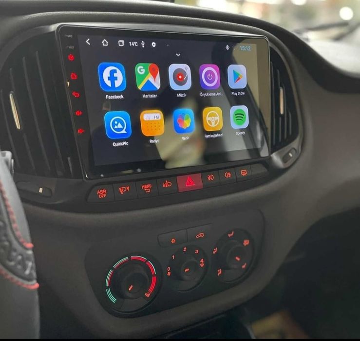 Radio Android 9" Fiat Doblo (4 GB + 32 GB) + Carplay + GPS (NOVOS )