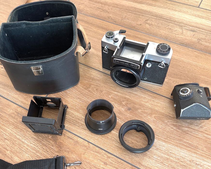 Kiev 6C - Aparat Analogowy, Zestaw, Średni Format, Sprawdzony z filmem