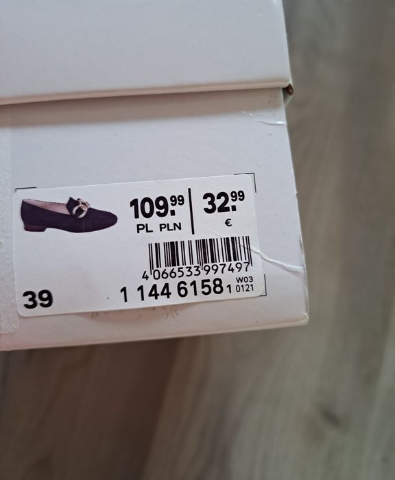 Nowe buty / balerinki, rozmiar 39