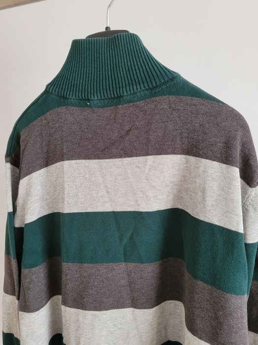 M 48  Bexleys Edition sweter męski ze stójką sweter z suwakiem pod szy