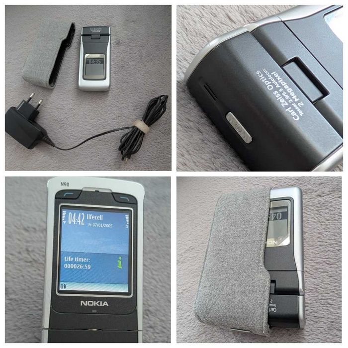 Nokia N90 ОРИГИНАЛ Идеал 26 часов Мобильный Телефон Раритет Винтаж