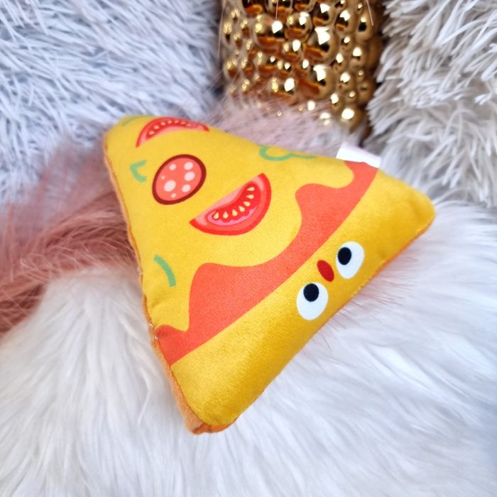 Zabawka pluszowa dla psa w kształcie pizzy nowa