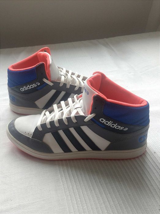 Adidas Hoops MID skóra r.40