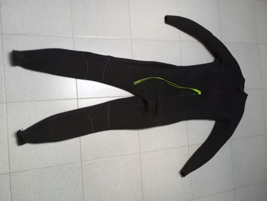 Fato de SURF Homem 100 Neoprene 4/3 mm homem preto - OLAIAN