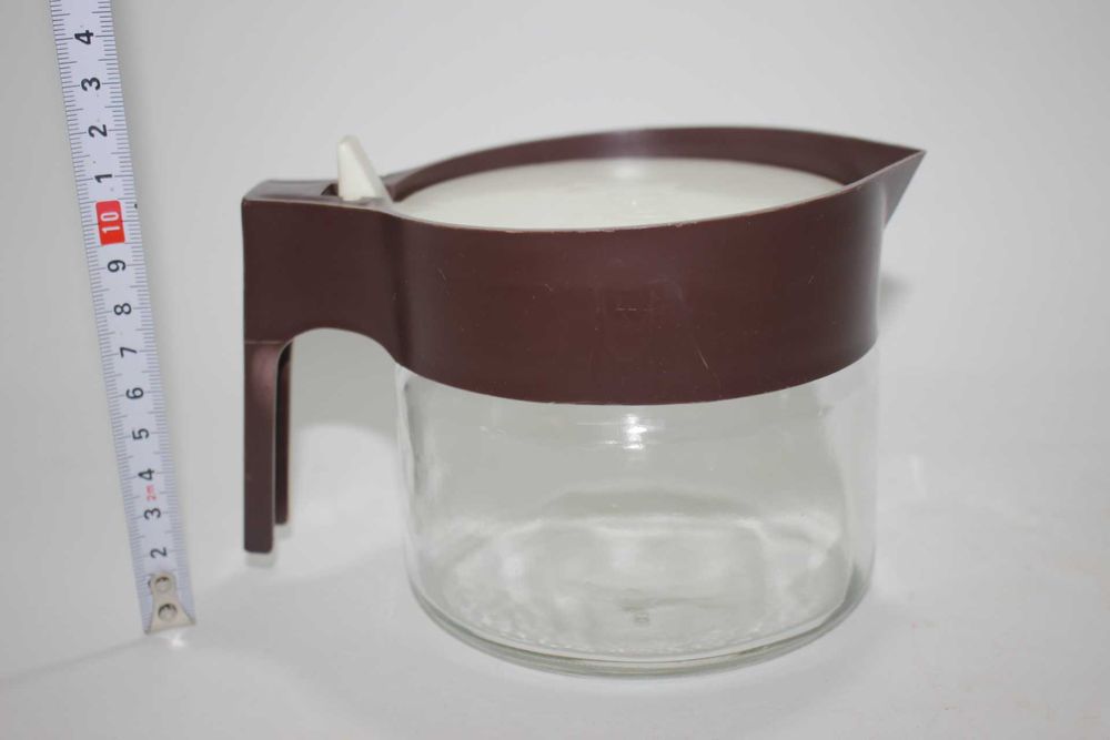 Antigo jarro TODDY - Frasco de vidro - Tampa e pega em Baquelite