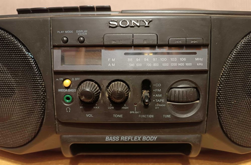 Radioodtwarzacz kasetowy + CD | Sony CFD-V20 boombox