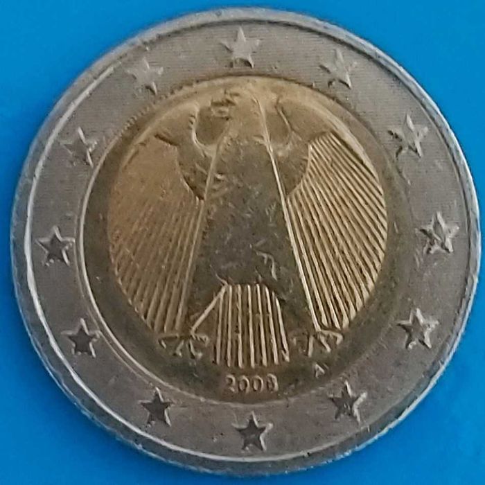 2 Euro Coin from 2008, Germany, Letter A