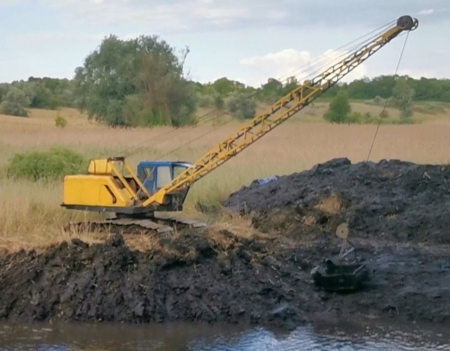 Драглайн послуги, чистка, копка озер