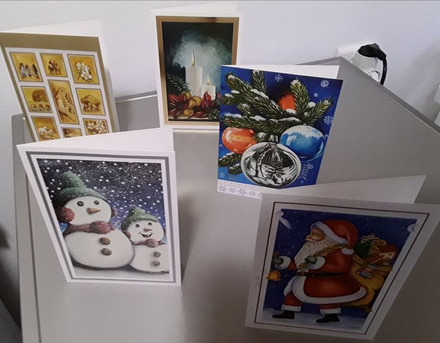 Conjunto de 10 postais de Natal (APBP) novos!