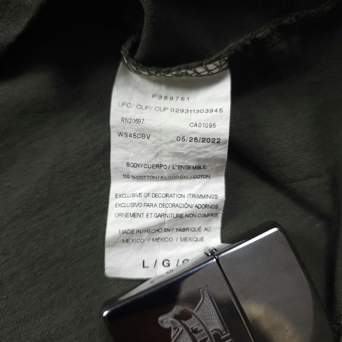 T-shirt Dickies lisa verde-oliva de algodão com bolso no peito