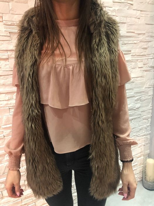 Kamizelka z imitacji futra