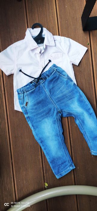 Рубашка zara і джинси next