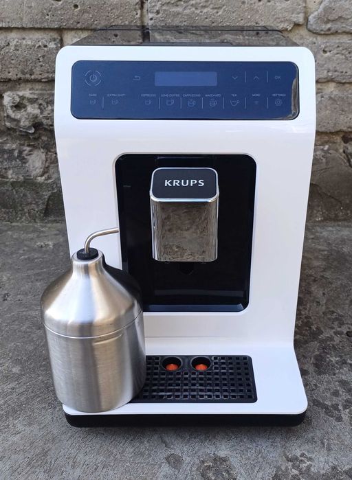Кавомашина кавоварка KRUPS Evidence Plus EA894T10 біла з молочником