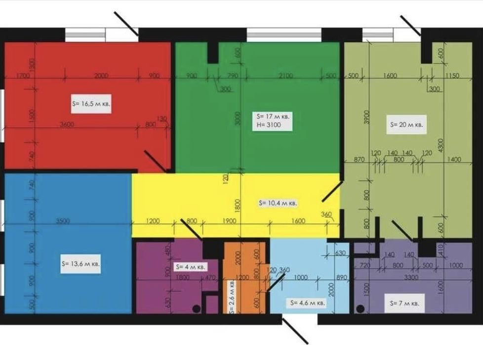 Авантаж‼️ЖК КЛЮЧ‼️3х.ком.кв.105м2.Два парко места.Бот.сад.